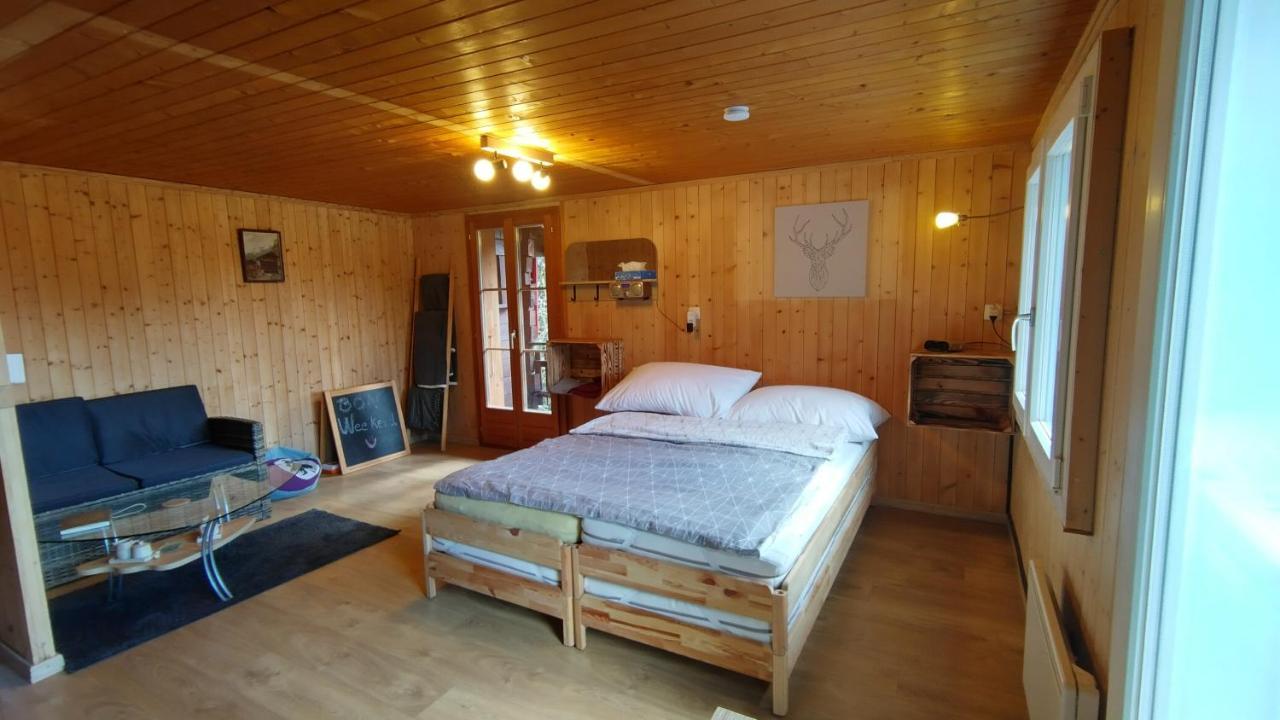 Petit Chalet Rustique Et Bucolique Bovernier エクステリア 写真