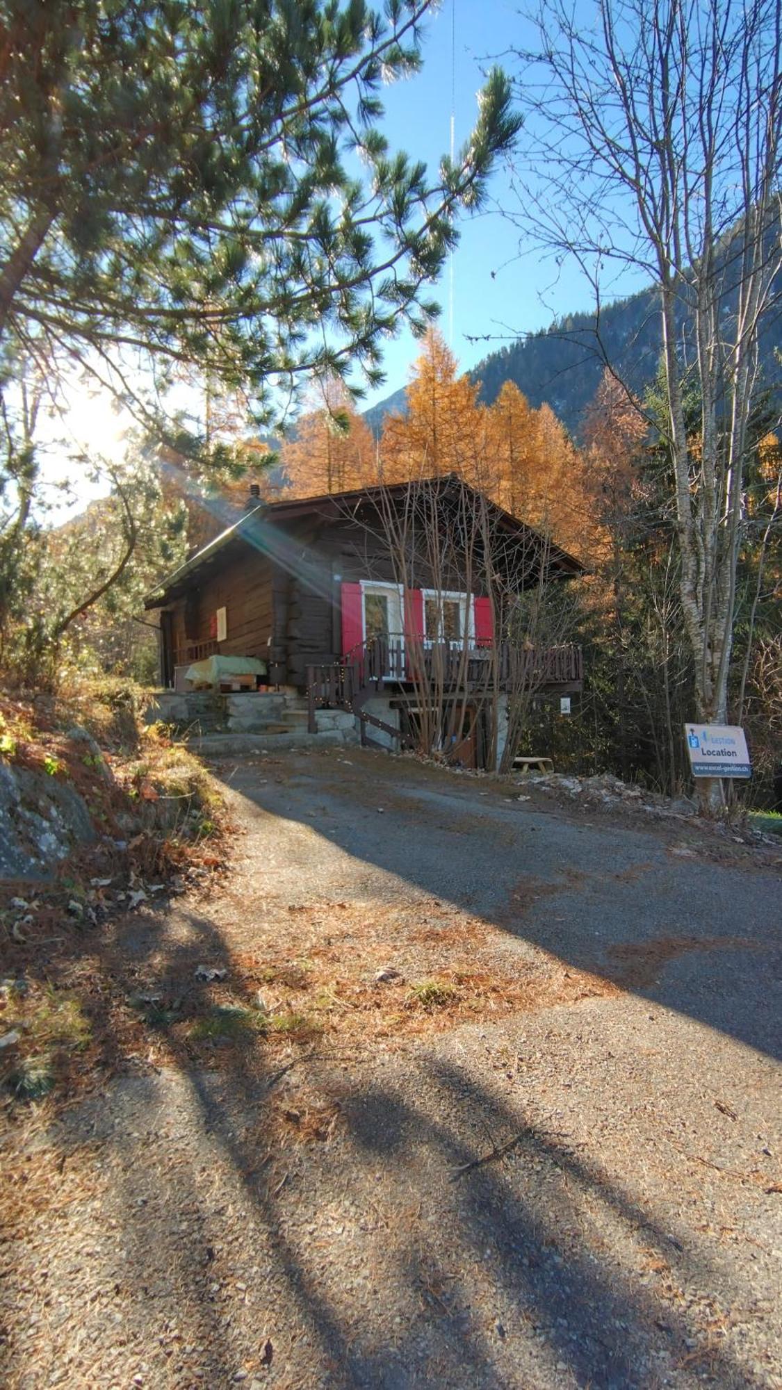 Petit Chalet Rustique Et Bucolique Bovernier エクステリア 写真