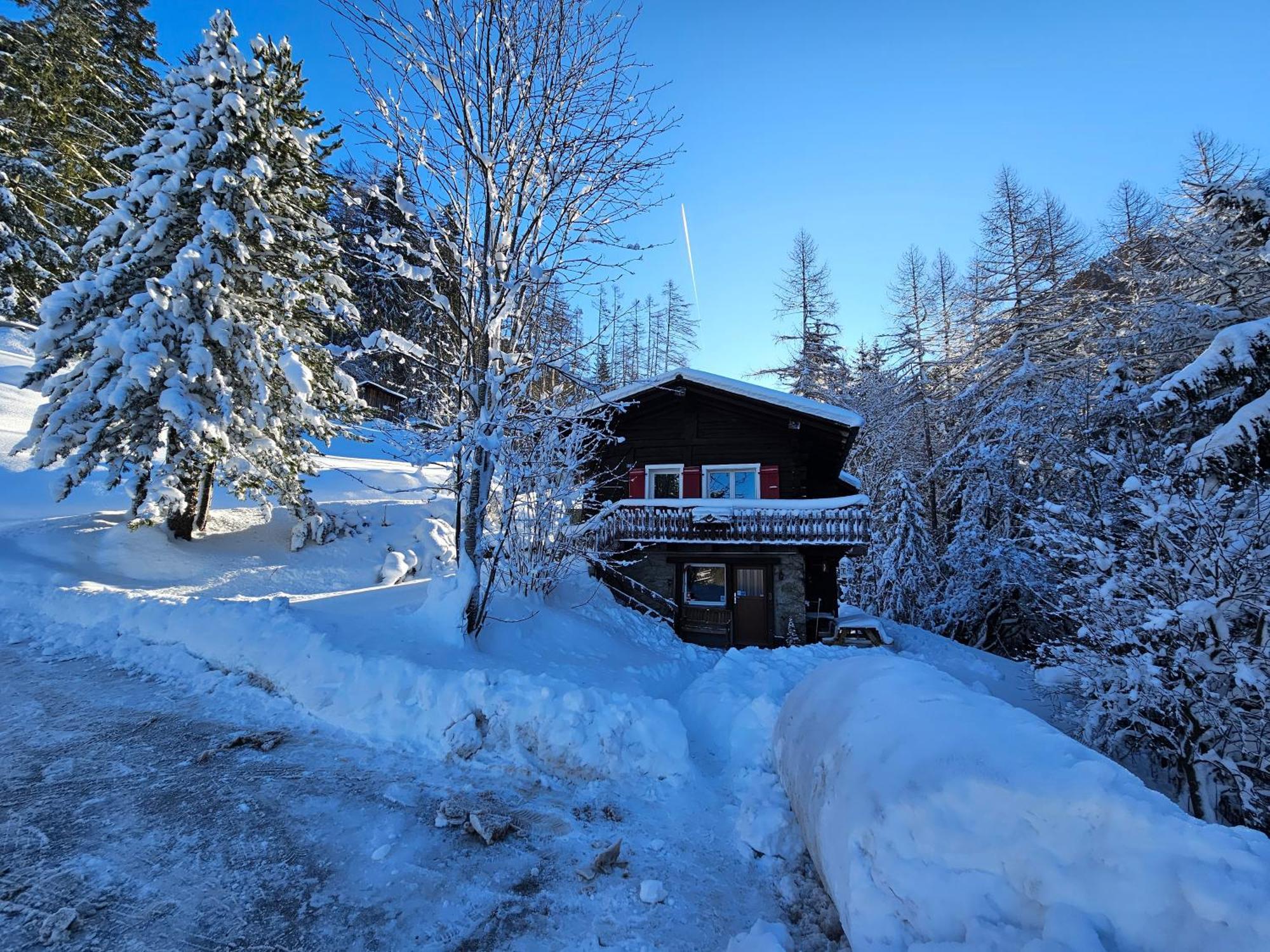 Petit Chalet Rustique Et Bucolique Bovernier エクステリア 写真